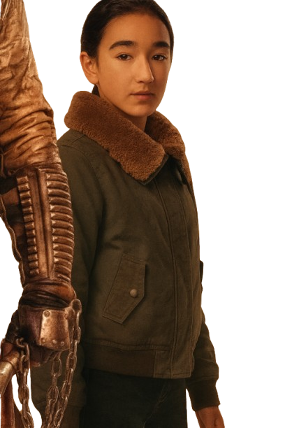 Supergirl Eve Ridley Shearling Bomber Jacket - Image 2